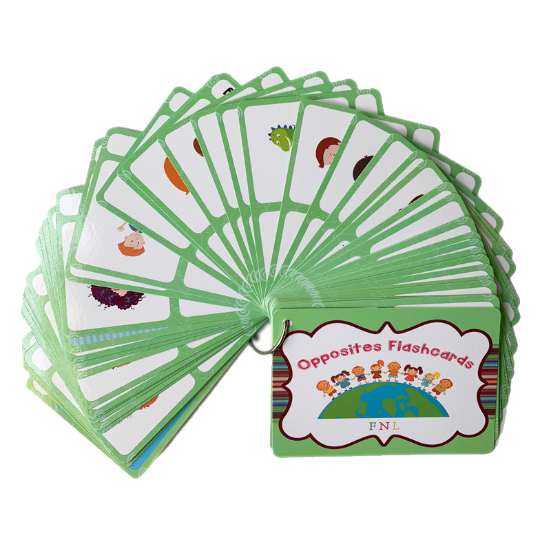 Kids Education School - The 100 Groups Opposites Flashcards English