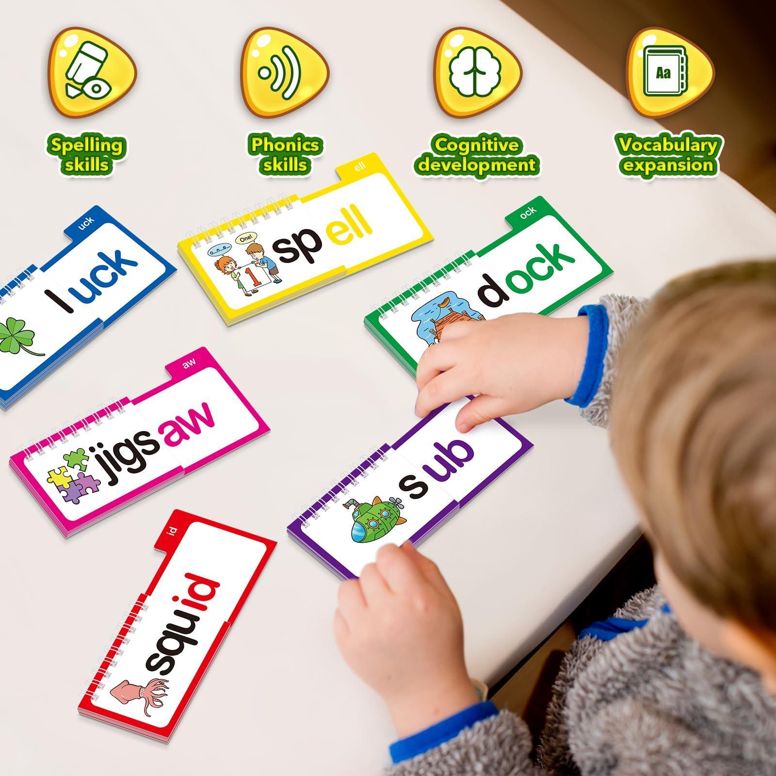 Phonics Card Game - Word Families Recognize Patterns Educational Tool
