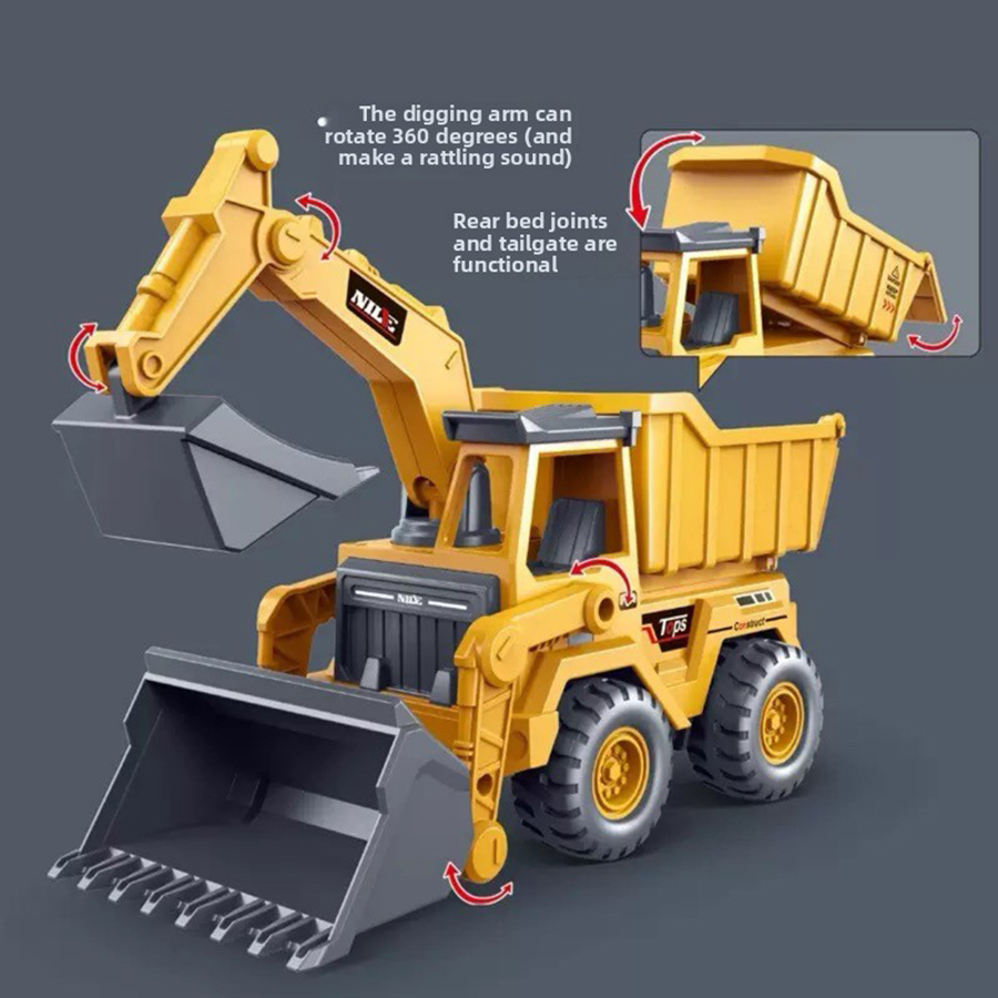 Kids Education Material - 1pcs Excavator Truck Model Toy Engineering