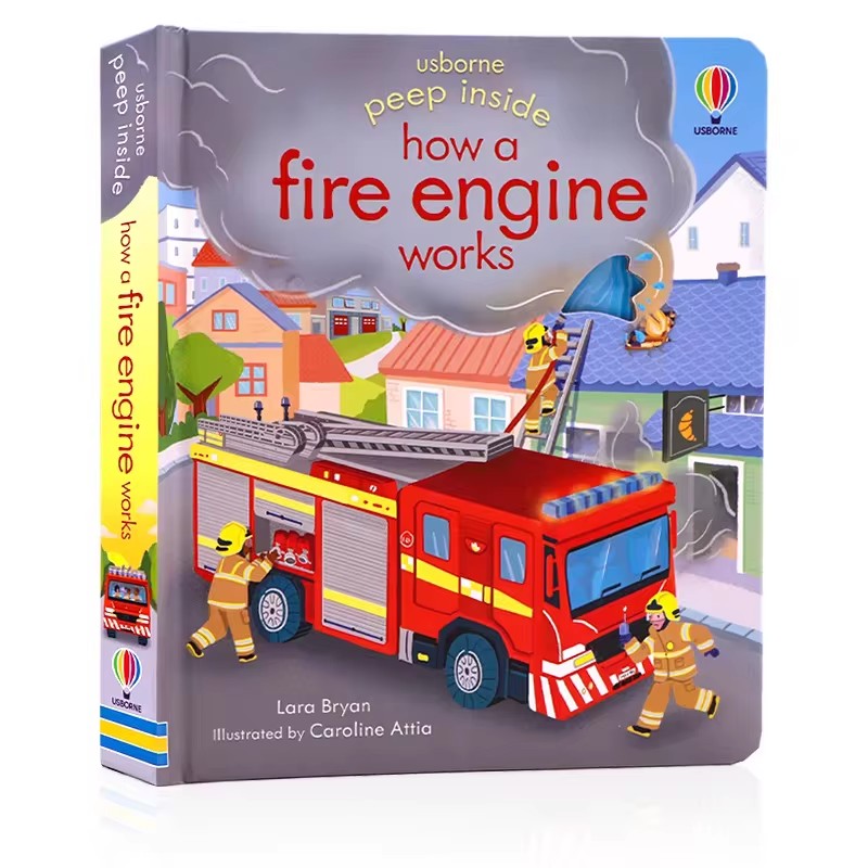 Usborne Peep Inside How A Fire - Kid Education review and price