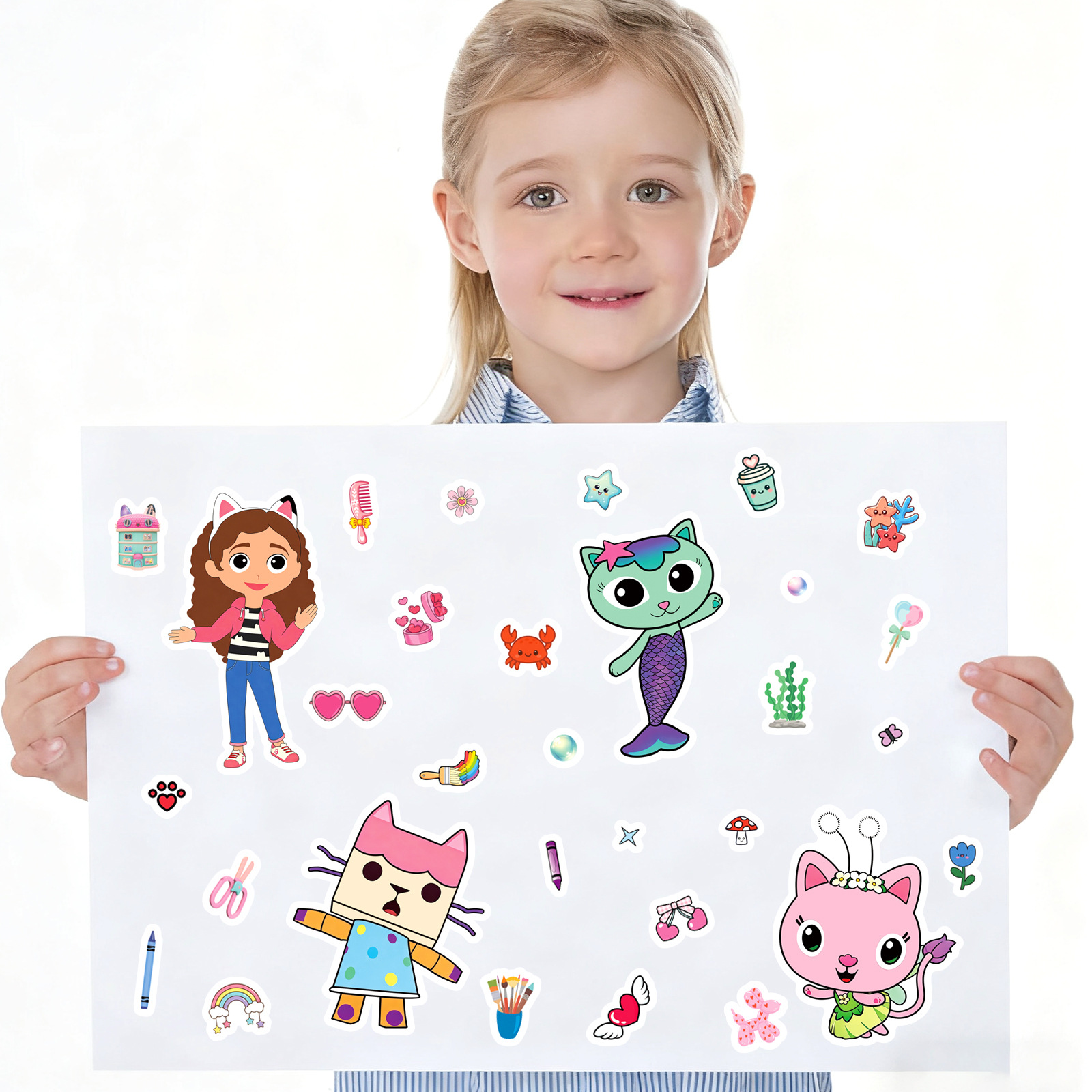 8/16Sheets Gabby's Dollhouse M - Kids Education Material review and price