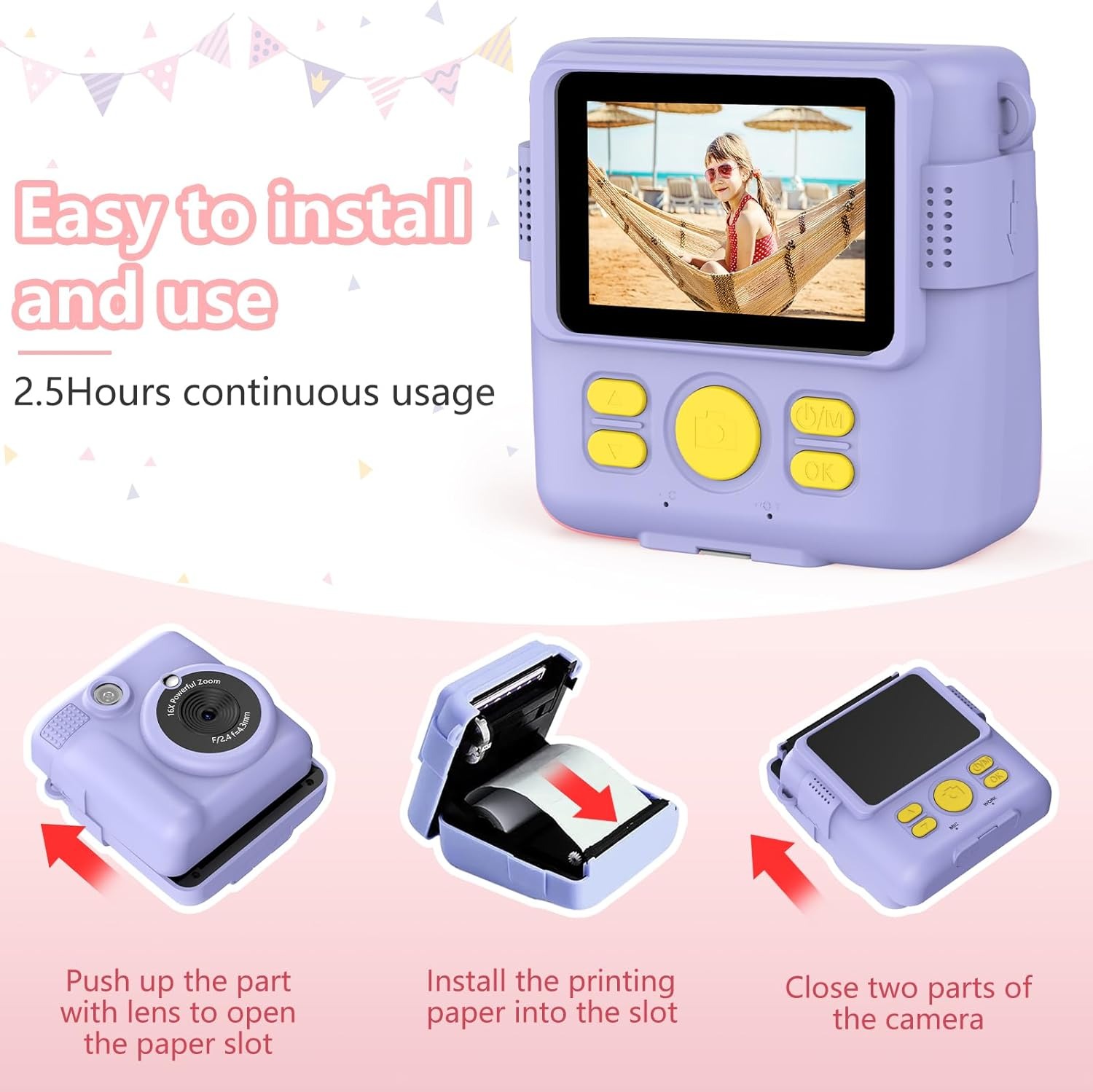 InstantPrint Camera for Kids C - Kids Education News review and price