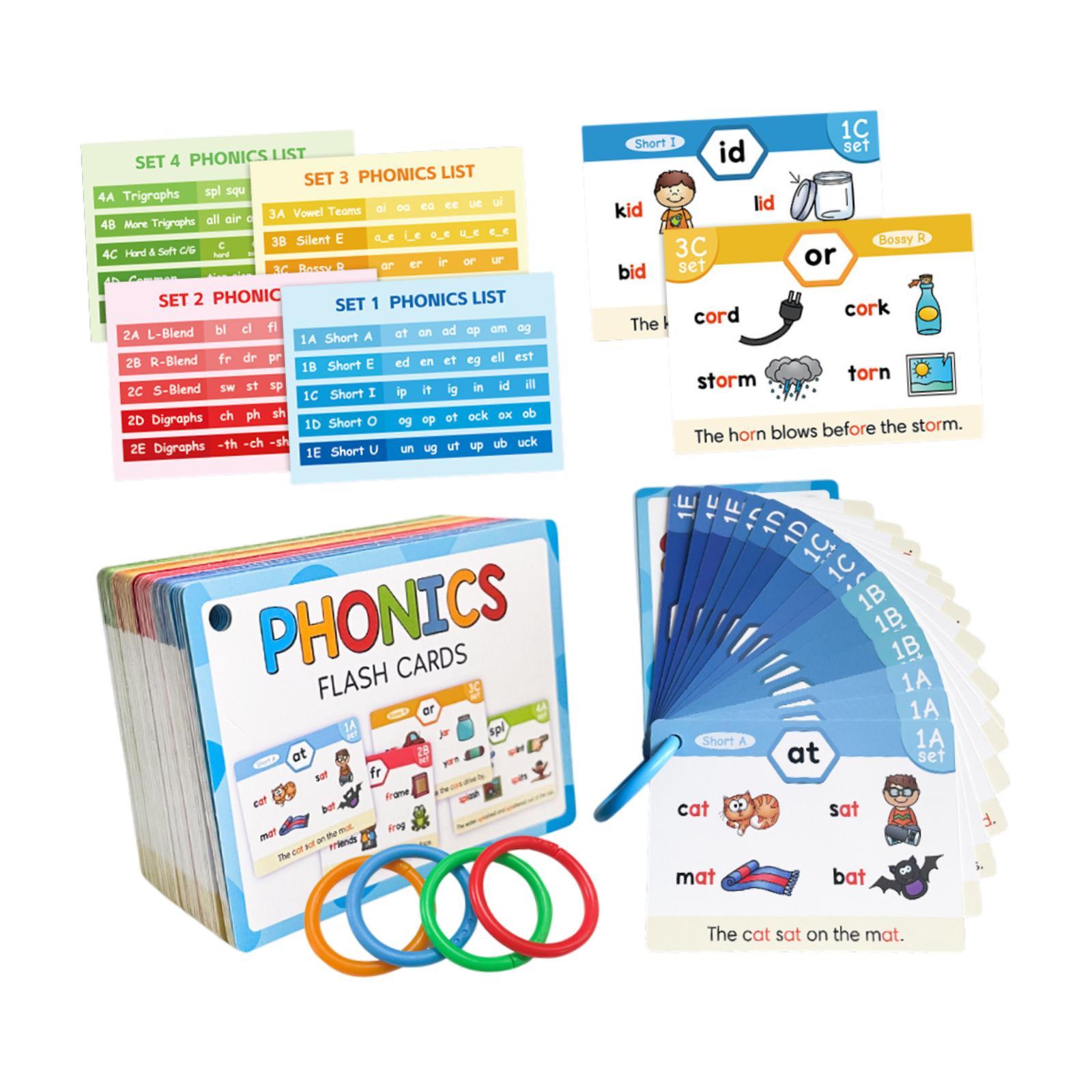 Phonics Flash Cards Spelling E - Phonics Card Game review and price