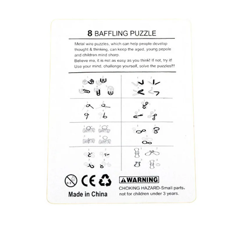 8PCS/Set Metal Montessori Wire - Kids Education Material review and price