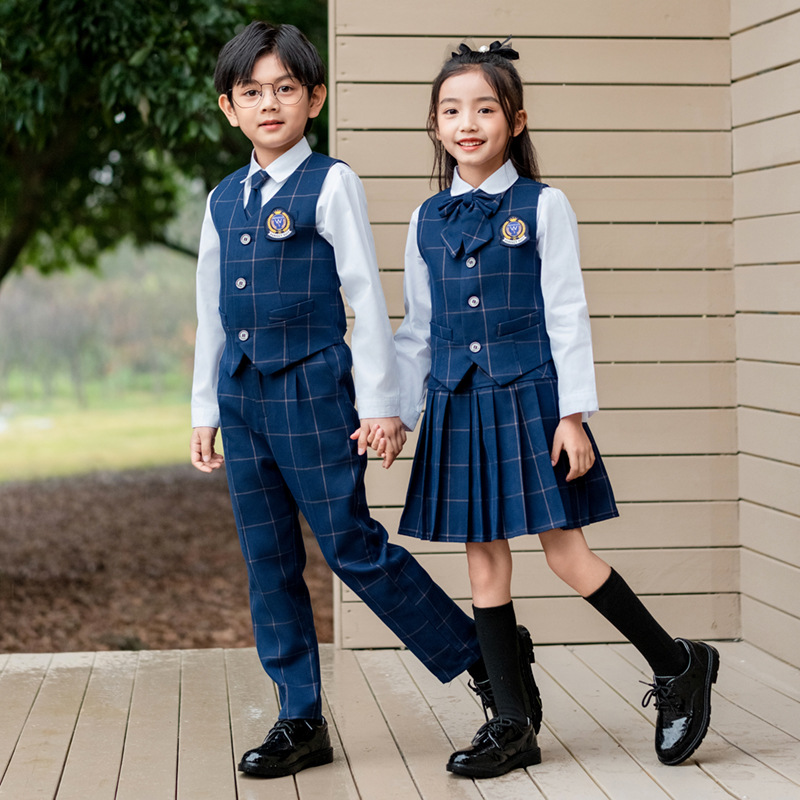 Kids British Plaid Vest Shirt  - Kids Education School review and price