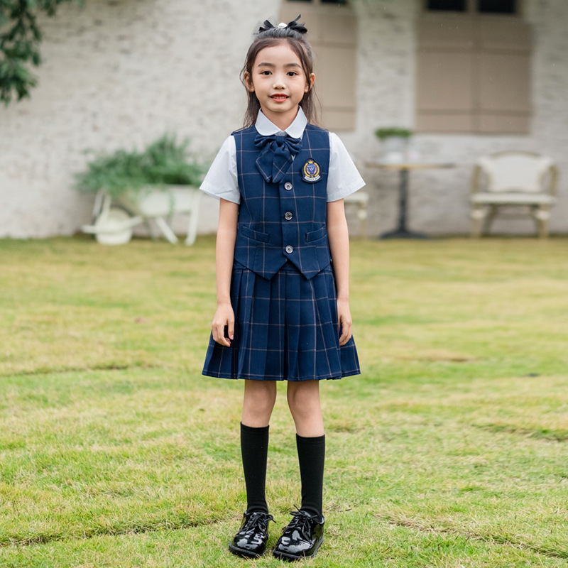 Kids British Plaid Vest Shirt  - Kids Education School review and price