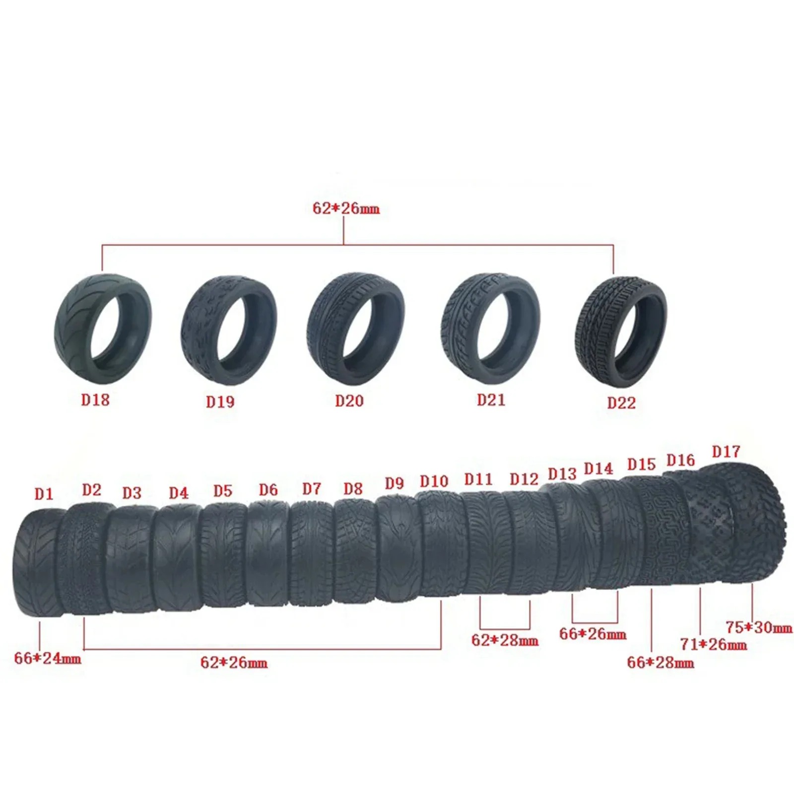 4Pcs High Grip Soft Tires for  - Tamiya Model Rc Car review and price